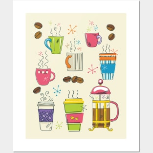 Cute Coffee Art Posters and Art